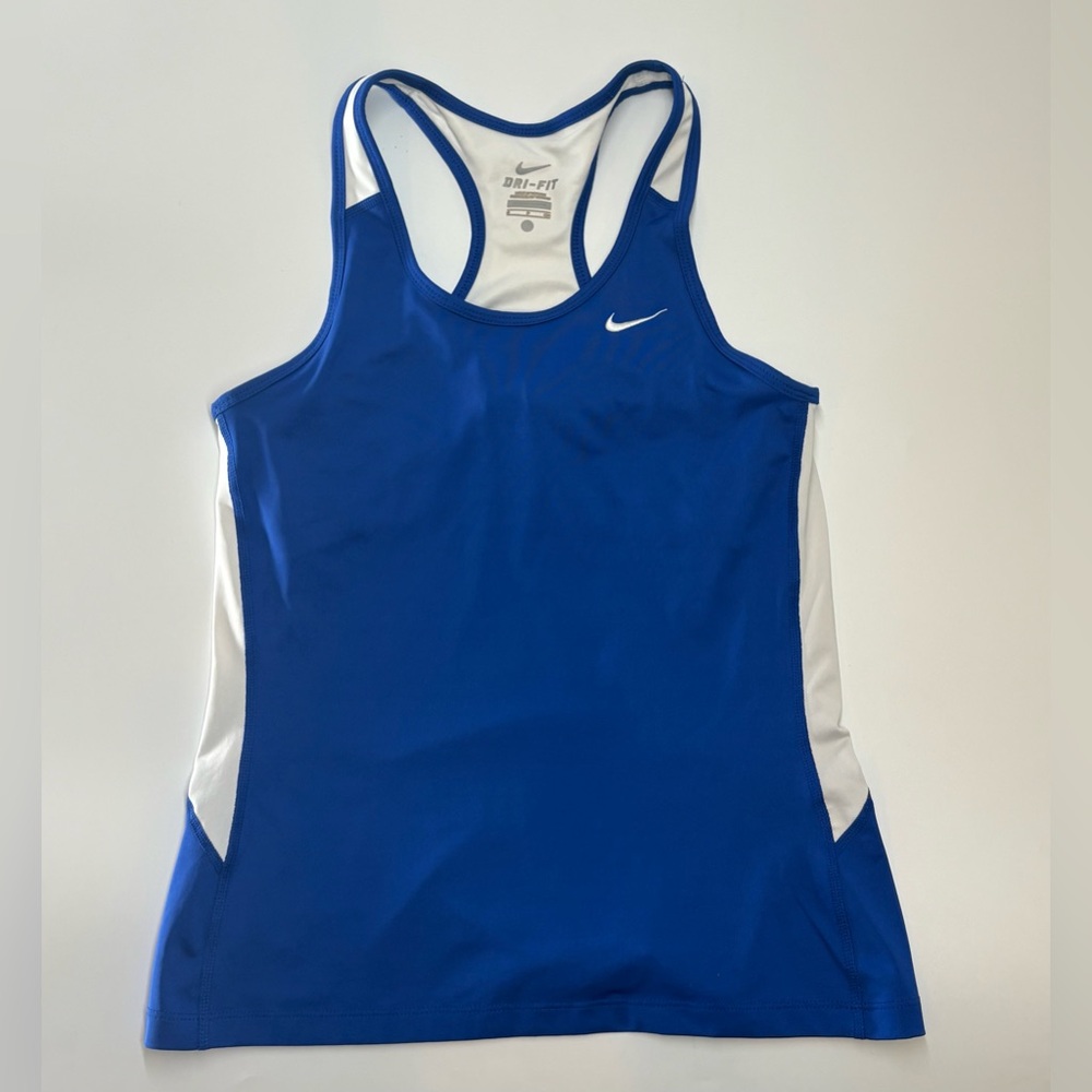 Nike Royal Blue and White Workout Top